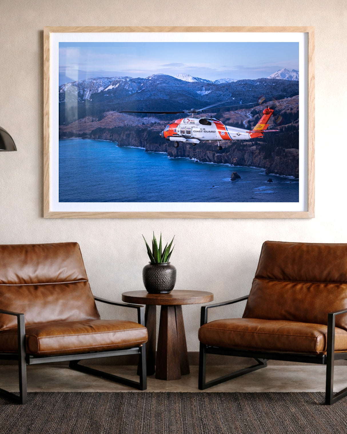 MH-60T Jayhawk flying around Kodiak, Alaska