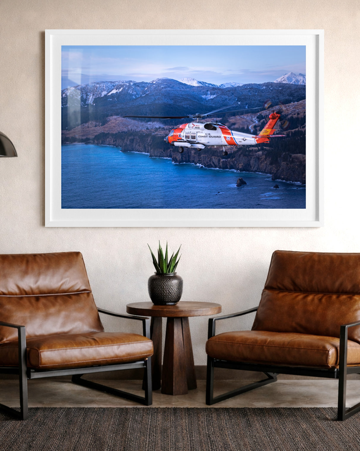 MH-60T Jayhawk flying around Kodiak, Alaska