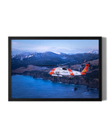 MH-60T Jayhawk flying around Kodiak, Alaska