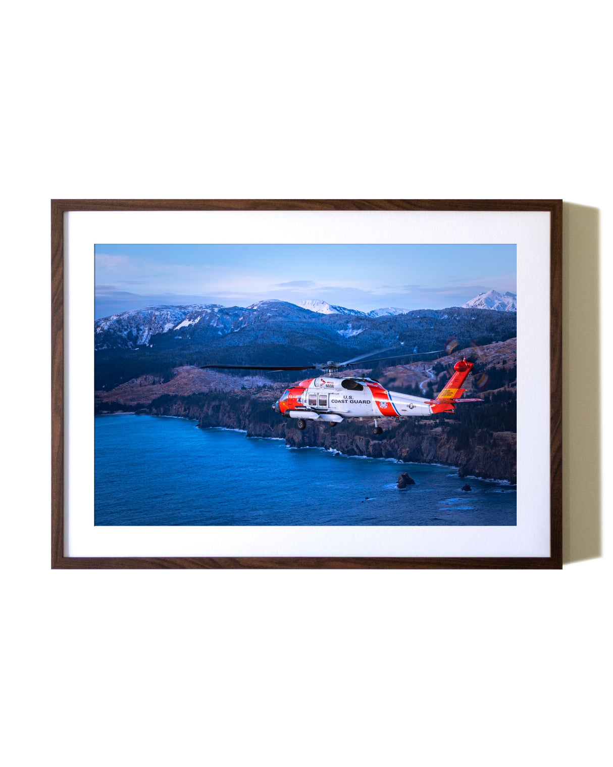 MH-60T Jayhawk flying around Kodiak, Alaska