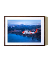 MH-60T Jayhawk flying around Kodiak, Alaska