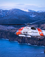 MH-60T Jayhawk flying around Kodiak, Alaska