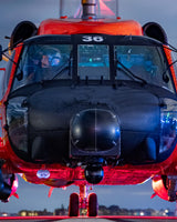Jayhawk at night in Albert Whitted Airport