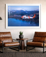 MH-60T Jayhawk flying around Kodiak, Alaska