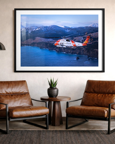 MH-60T Jayhawk flying around Kodiak, Alaska