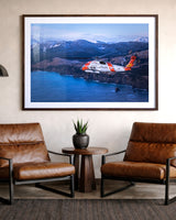 MH-60T Jayhawk flying around Kodiak, Alaska