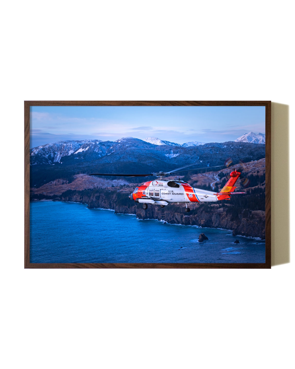 MH-60T Jayhawk flying around Kodiak, Alaska