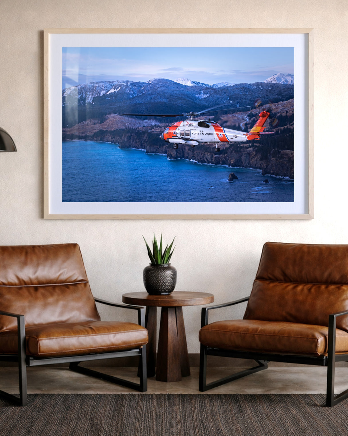 MH-60T Jayhawk flying around Kodiak, Alaska