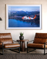 MH-60T Jayhawk flying around Kodiak, Alaska